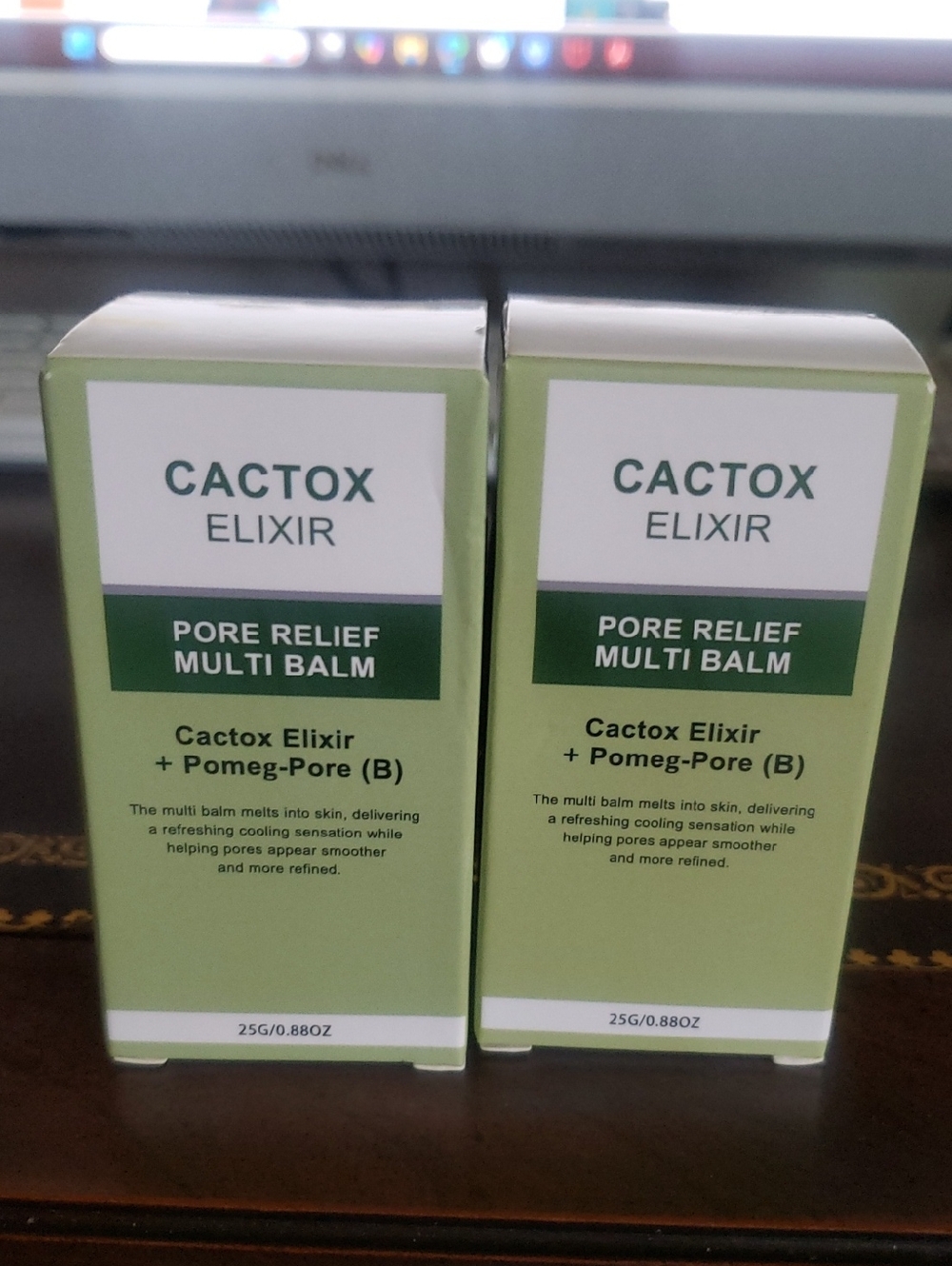 Cactox Pore Relief Multi Balm 2 Pack Instant Depuffing Tightening Skincare New
